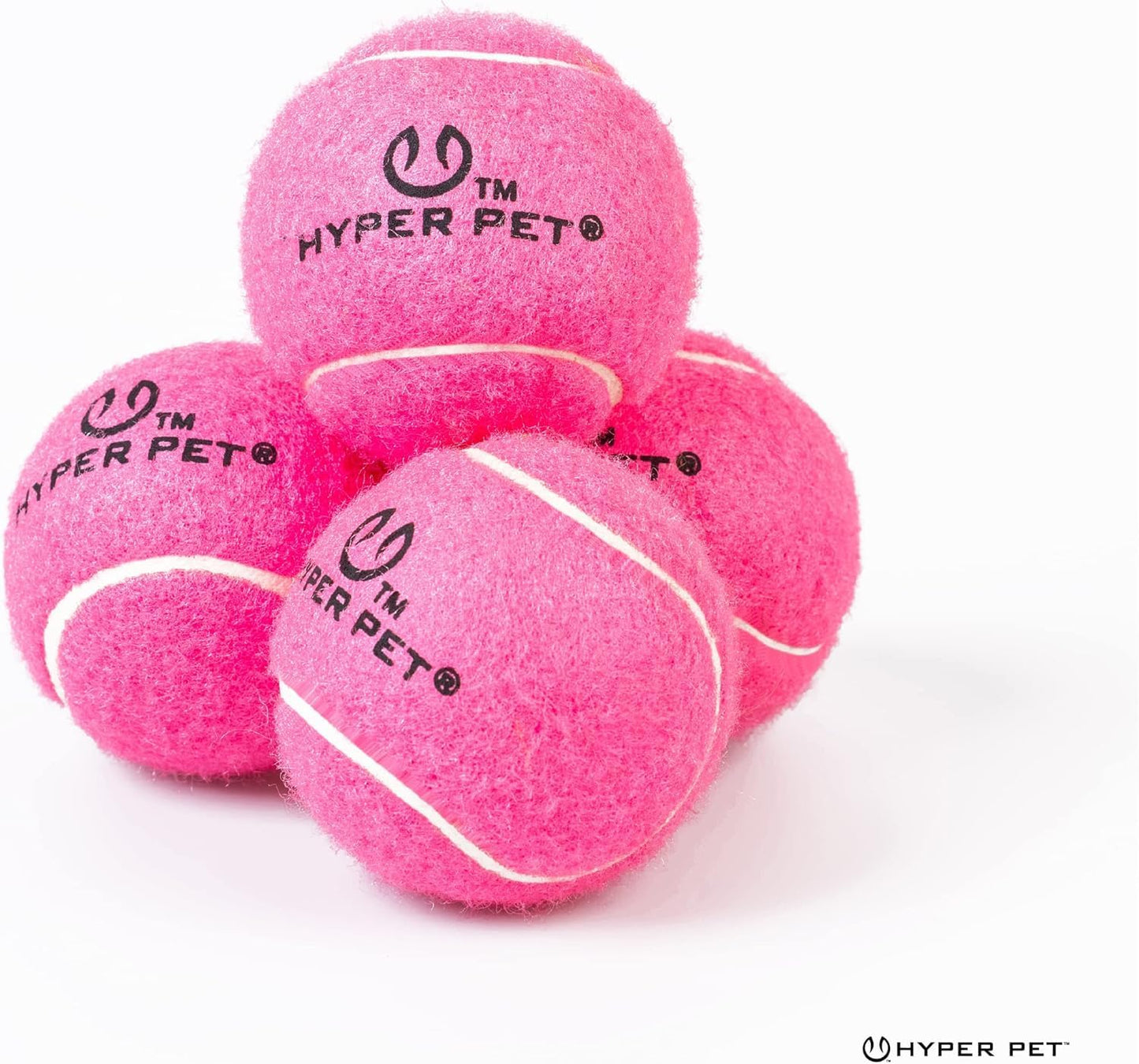 MINI Extra Small 1.75In Tennis Balls for Dogs (Safe Dog Ball Tennis Balls for Exercise & Training) Interactive Toys Work with  K9 Kannon MINI Dog Ball Launcher - 4 Pack Pink